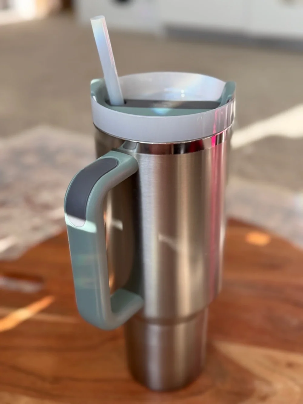 Stanley Stainless Steel Travel Tumbler with Mint Accents - Picture 6 of 16